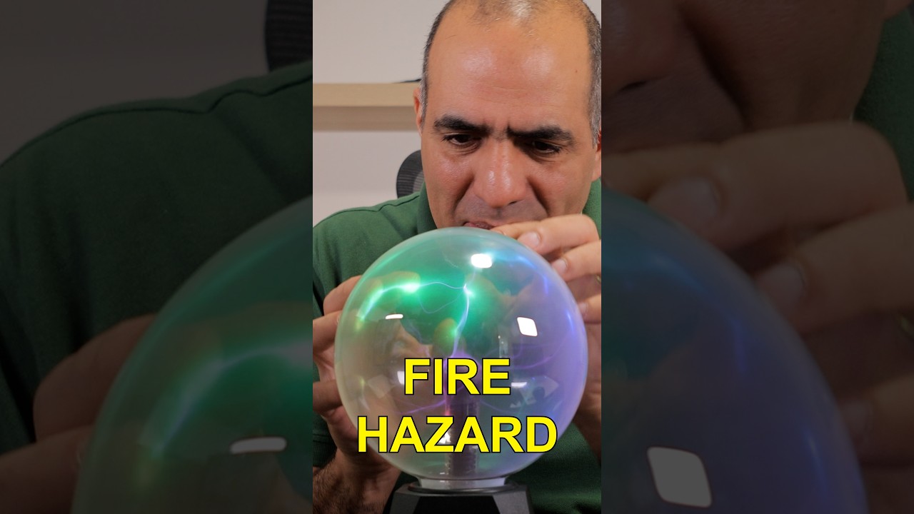 Plasma Globe Can Be a Fire Hazard #experiment #technology #science #funny
