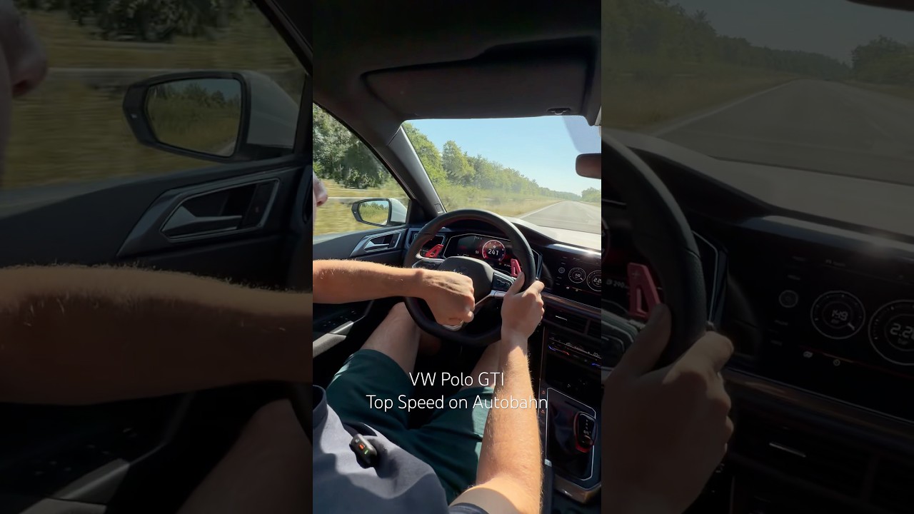 Polo GTI Top Speed on Autobahn #autotopnl #autobahn #supercars #carswithoutlimits
