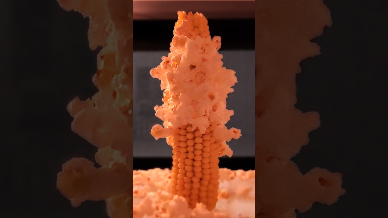 Popping corn on the cob in the microwave