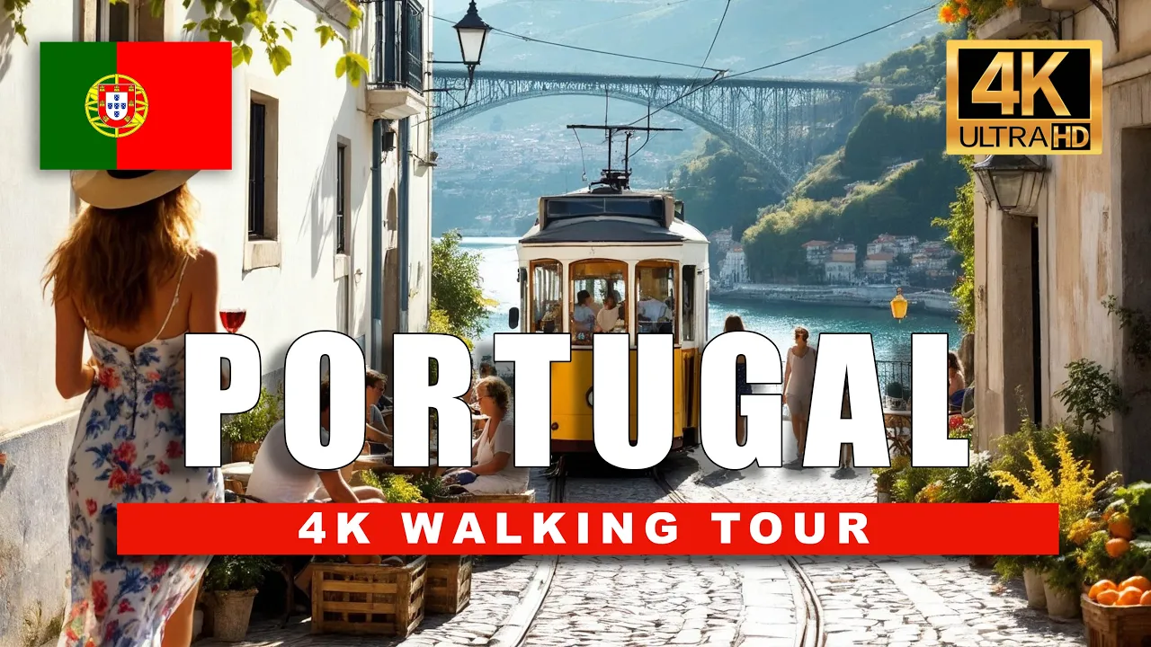 🇵🇹 Portugal 4K Walking Tour | Exploring Lisbon & Porto’s Most Beautiful Streets & Hidden Views