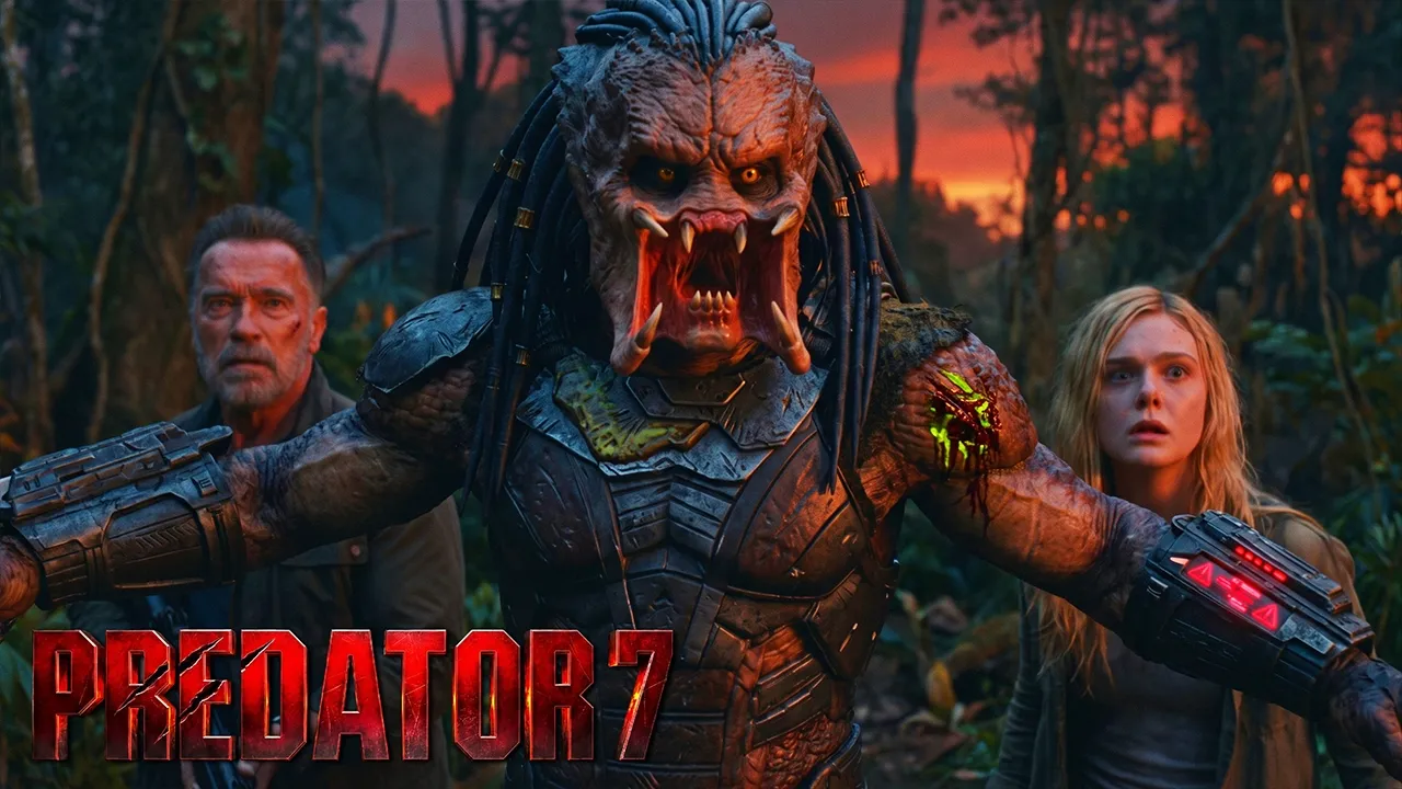 Predator 7 (2027) Elle Fanning & Arnold Schwarzenegger