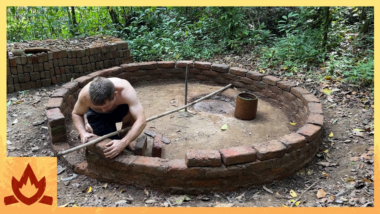 Primitive Technology: Wood ash & crushed terracotta mortar