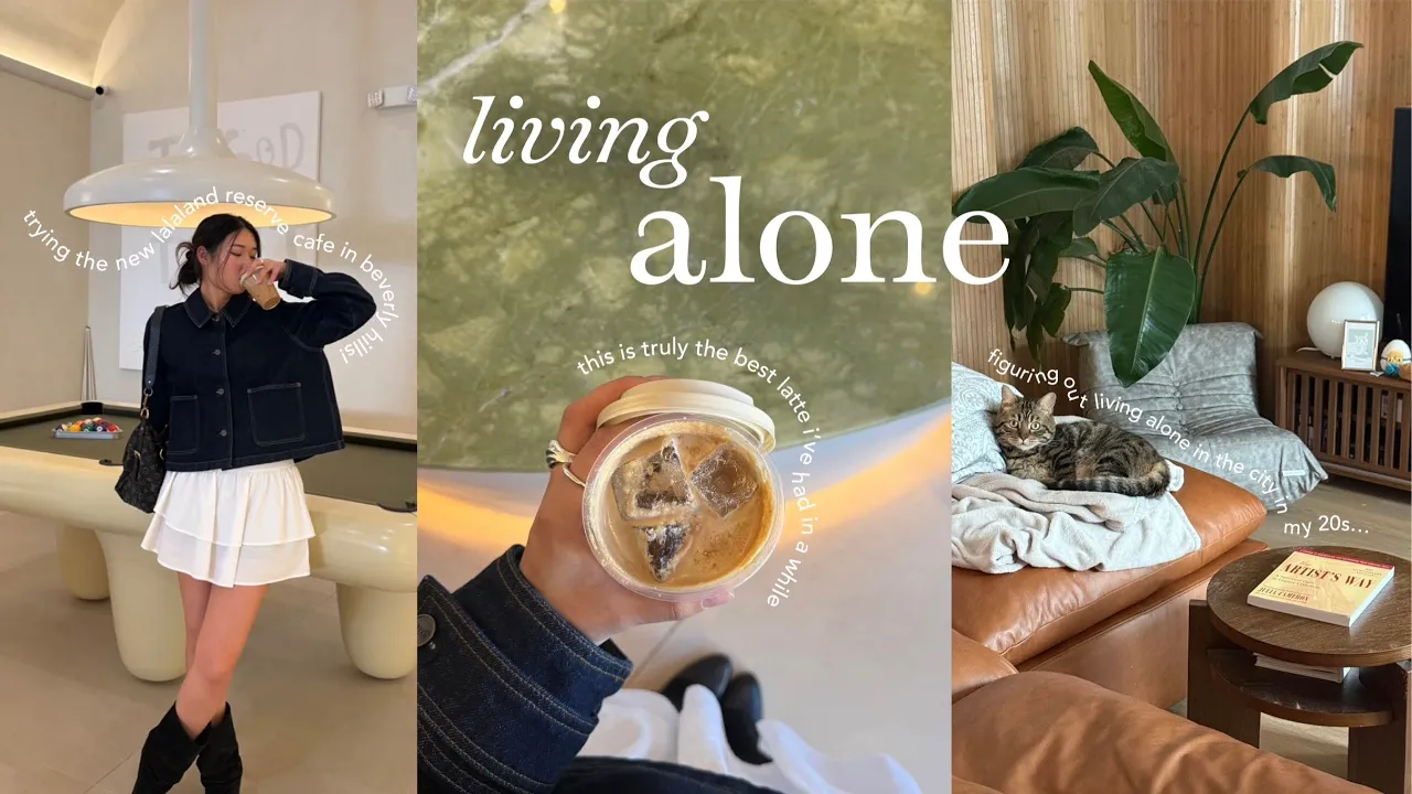 productive diaries living alone 🧸🧺 | lalaland reserve, making hojicha, yt work & cooking!