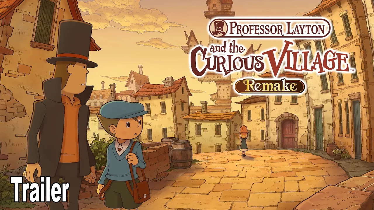 Professor Layton and the Curious Village Remake Reveal Trailer