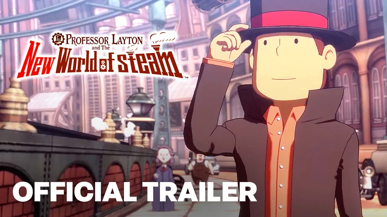 Professor Layton And The New World of Steam – Release Date Reveal Trailer