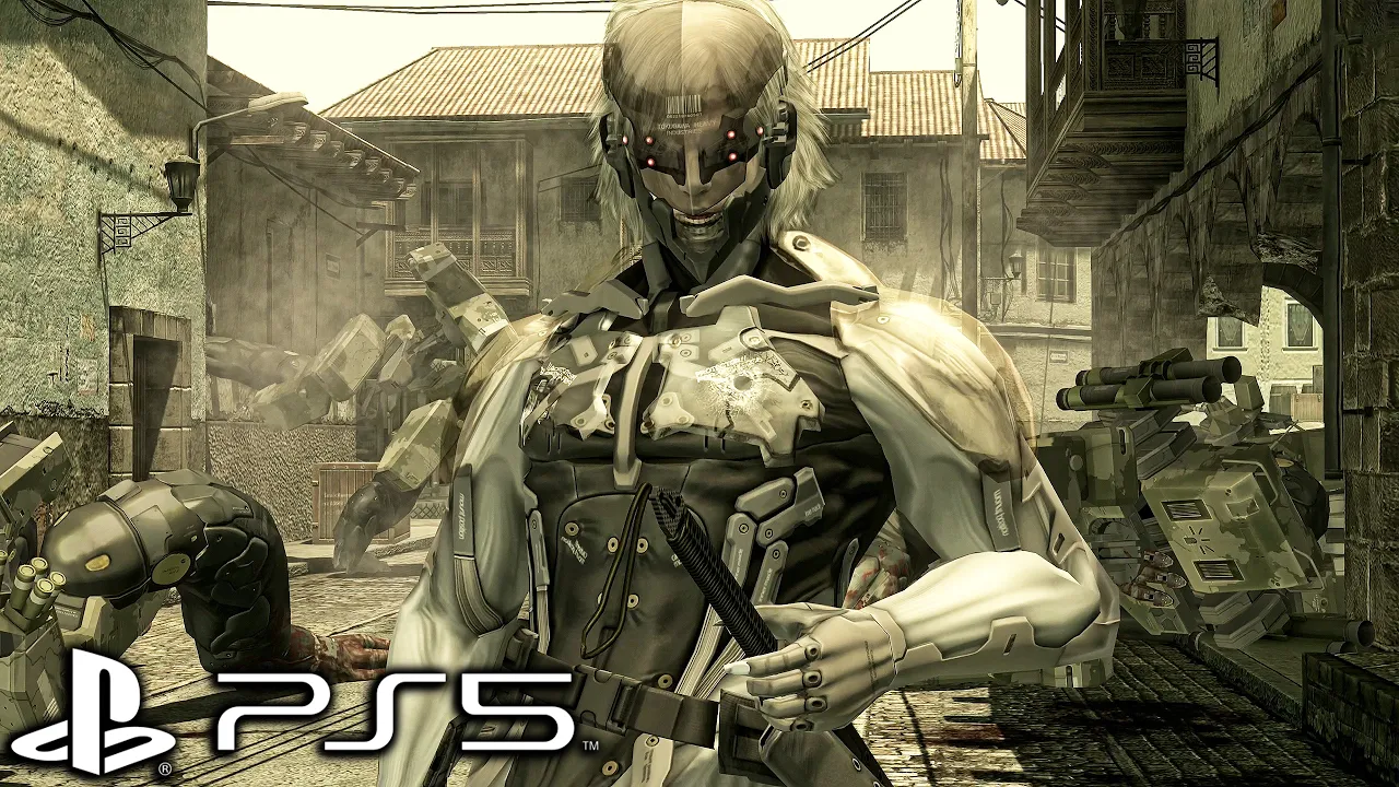 Raiden vs. Gekko and Vamp Fight Scene 4K ULTRA HD (Metal Gear Solid 4 Remastered)