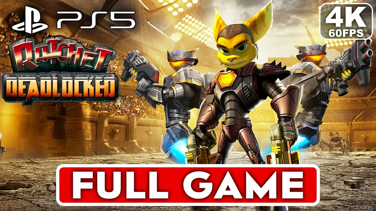RATCHET DEADLOCKED Gameplay Walkthrough FULL GAME [4K 60FPS PS5] - No Commentary