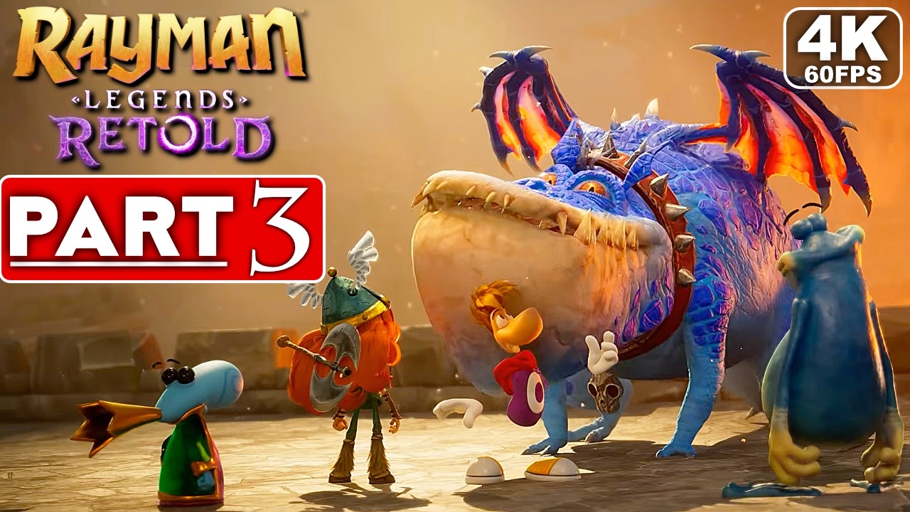 RAYMAN LEGENDS RETOLD Gameplay Walkthrough Part 3 [4K 60FPS] - No Commentary