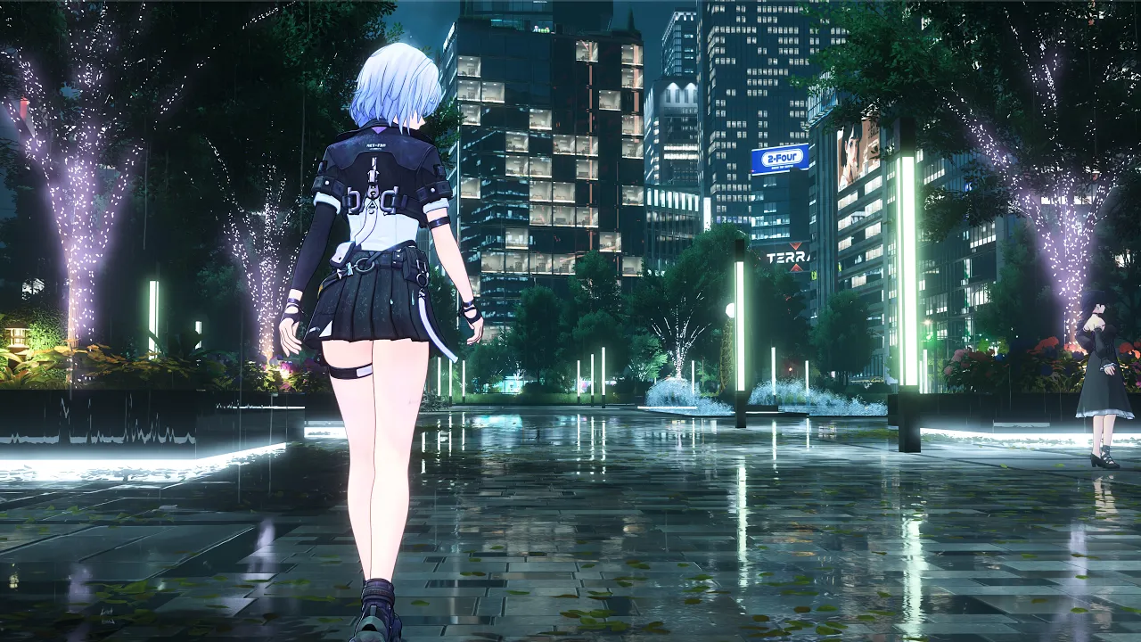 Relaxing City Walk in Rain and Thunder | NTE: Neverness to Everness | 4K