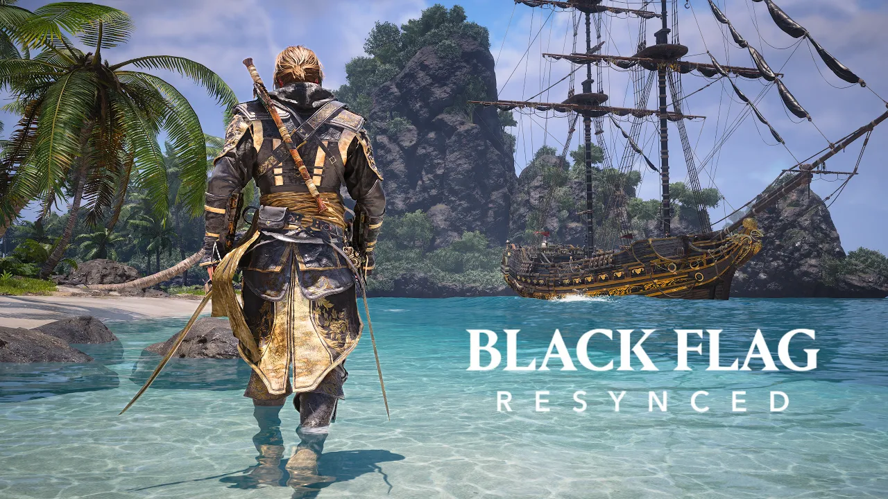 Relaxing Journey Through the Caribbean (Sailing & Walking) | Assassin's Creed Black Flag Resynced