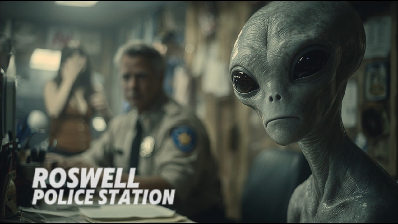 Roswell Police Station 1976 - Aliens and UFOs is a part of everyday life In Roswell. Sci-fi comedy