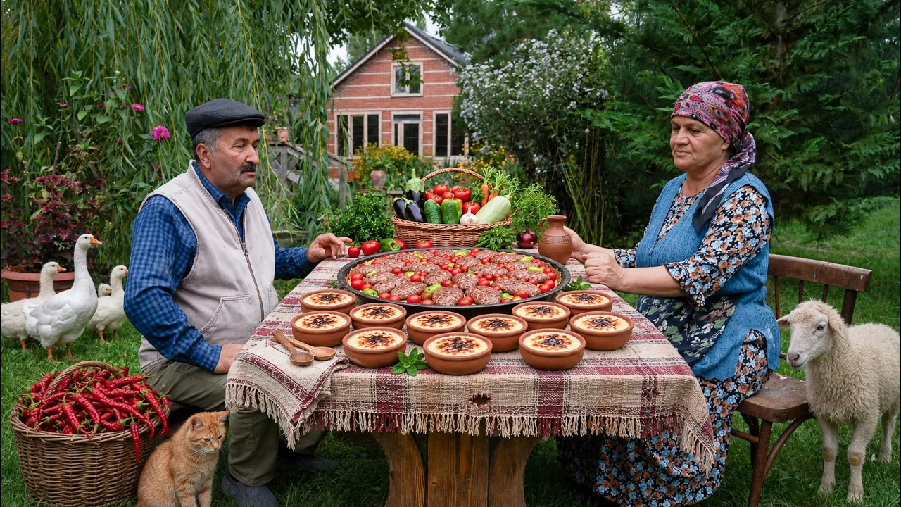 Rustic Garden Lunch | Fresh & Homemade Village Food  🌿🏡