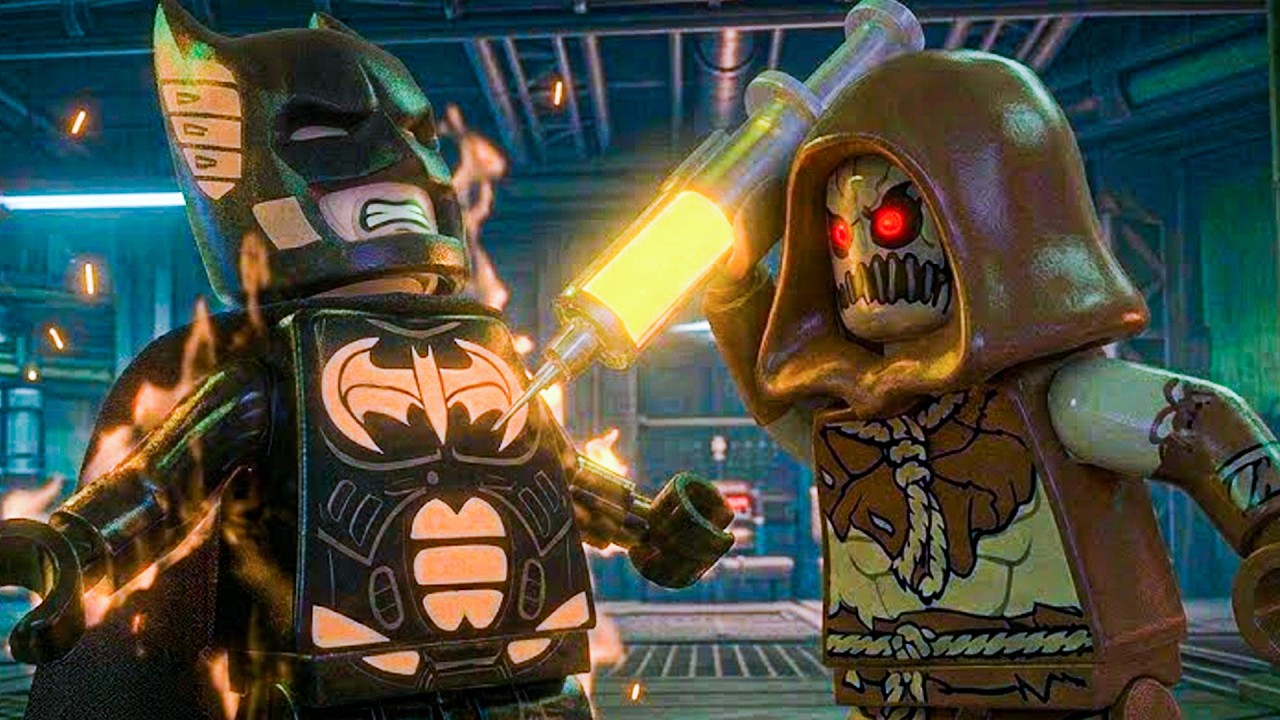 Scarecrow Injects Batman With Fear Gas Scene - Lego Batman: Legacy of the Dark Knight 2026