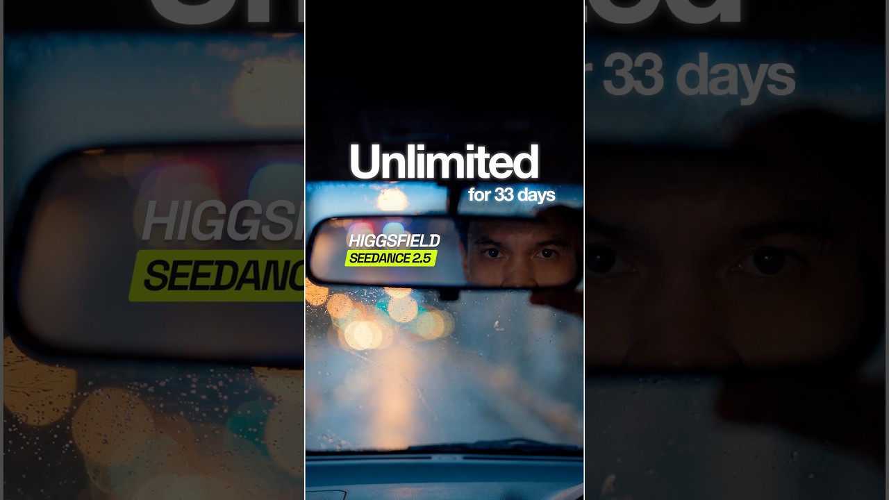 Seedance 2.5 is unlimited for 33 days... (Higgsfield)