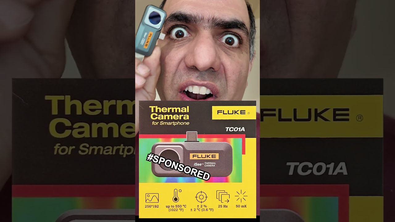 Seeing in Thermal #experiment #fluke #funny