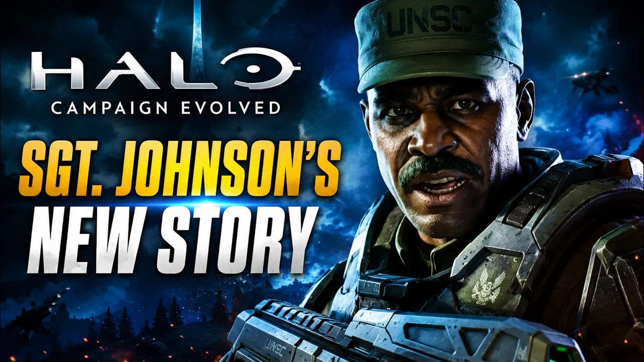 SGT. JOHNSON'S NEW PREQUEL STORY Halo Campaign Evolved All Cutscenes 4K 60FPS Ultra HD