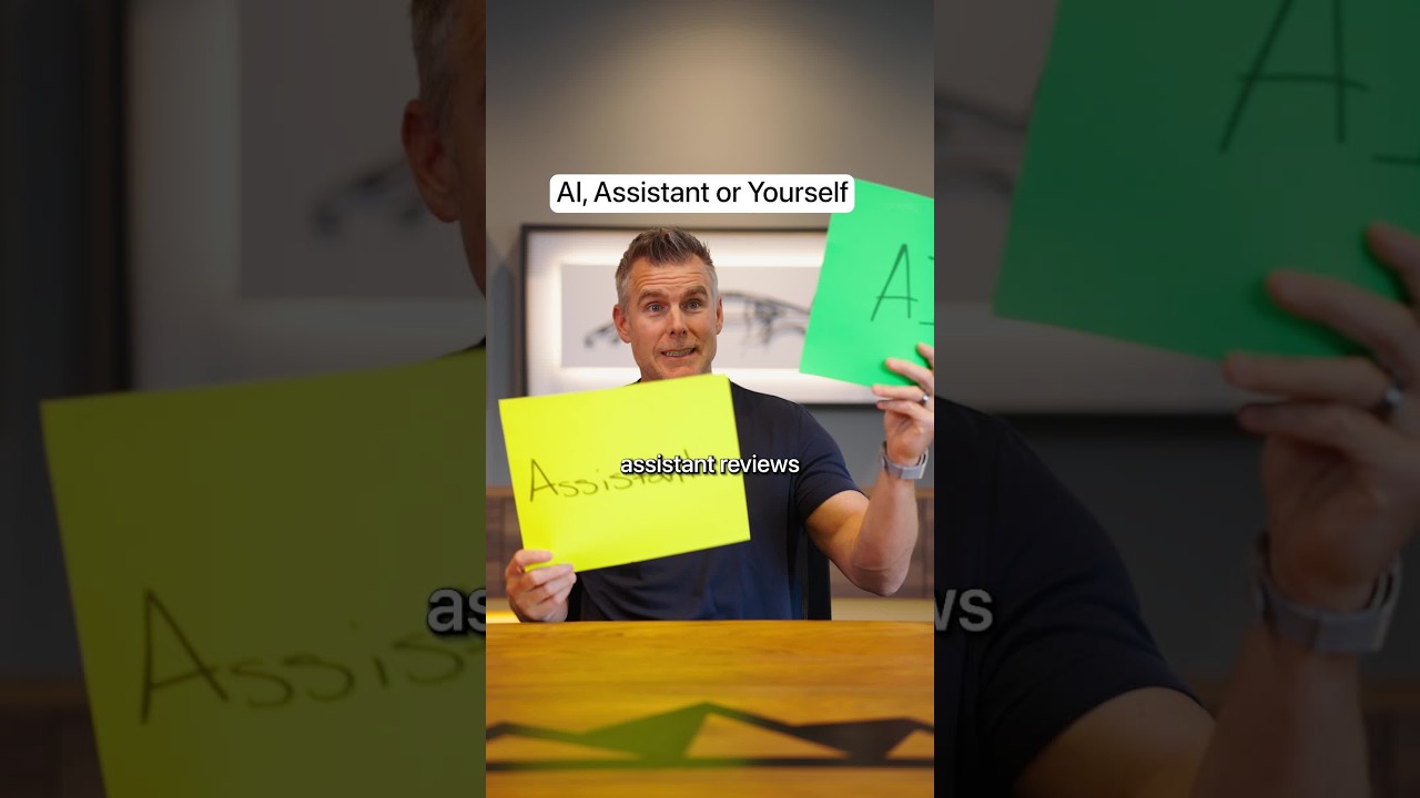 Should you use AI, an Assistant, or yourself for these tasks?