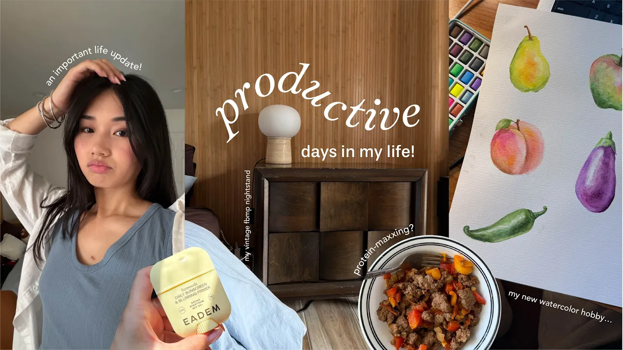 slice of my life 🧸🧺 | life update, a vet trip & my new (old?) nightstand!