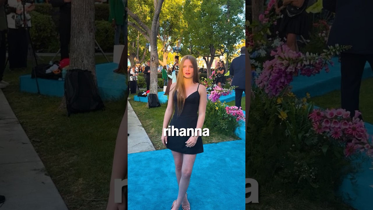 SNEAKING INTO SMURFS PREMIERE TO MEET RIHANNA #shorts