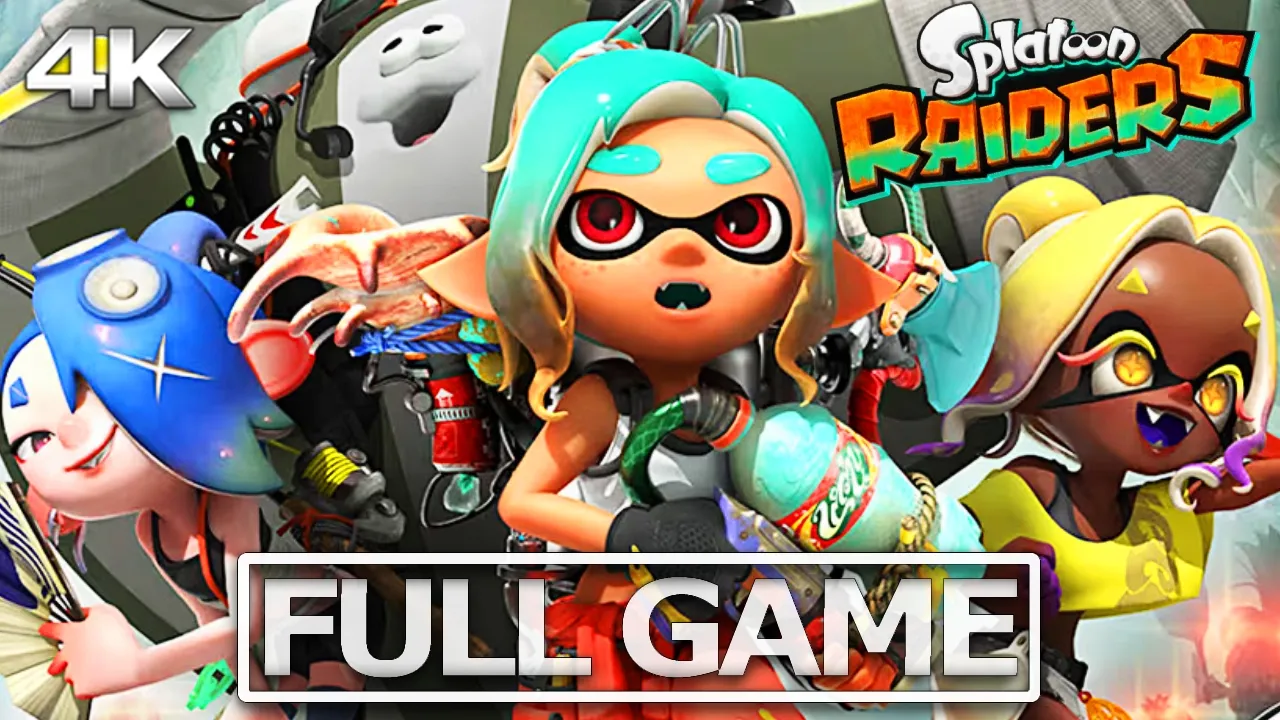 SPLATOON RAIDERS Full Gameplay Walkthrough / No Commentary【FULL GAME】4K 60FPS Ultra HD