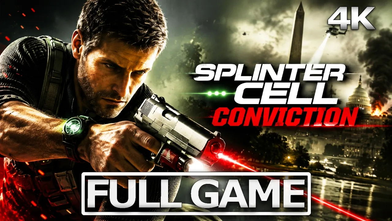 SPLINTER CELL: CONVICTION Full Gameplay Walkthrough / No Commentary【FULL GAME】4K 60FPS Ultra HD