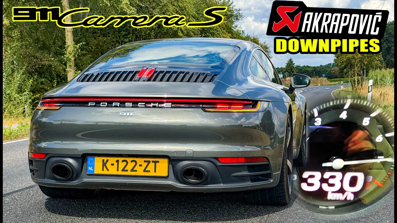 STAGE 2 600HP PORSCHE 992 CARRERA S  // 330KMH Autobahn POV & SOUND