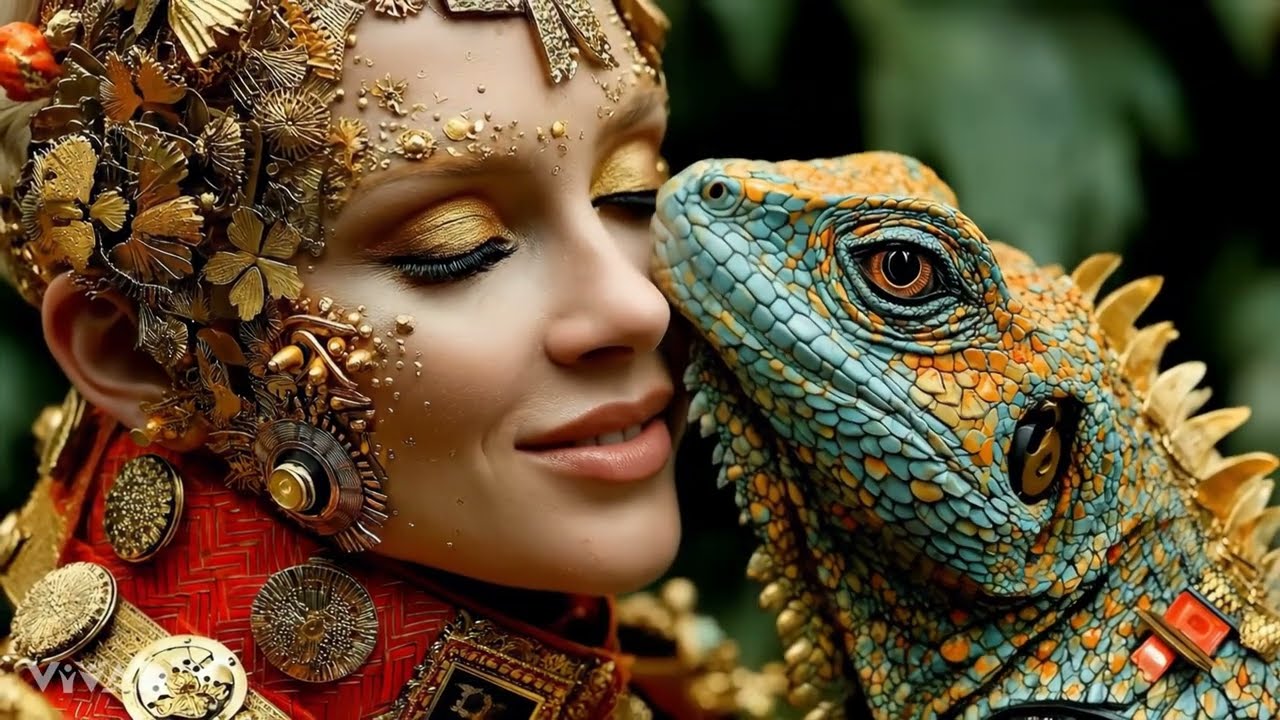 Steampunk Echoes in the Tribal Forest | AI Art