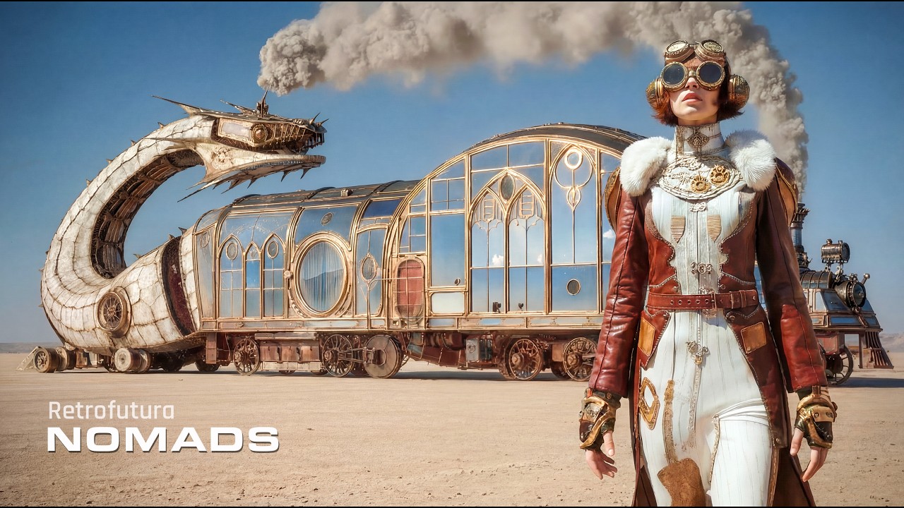 Steampunk Journeys: The Desert Nomads | AI 4K — Retrofutura