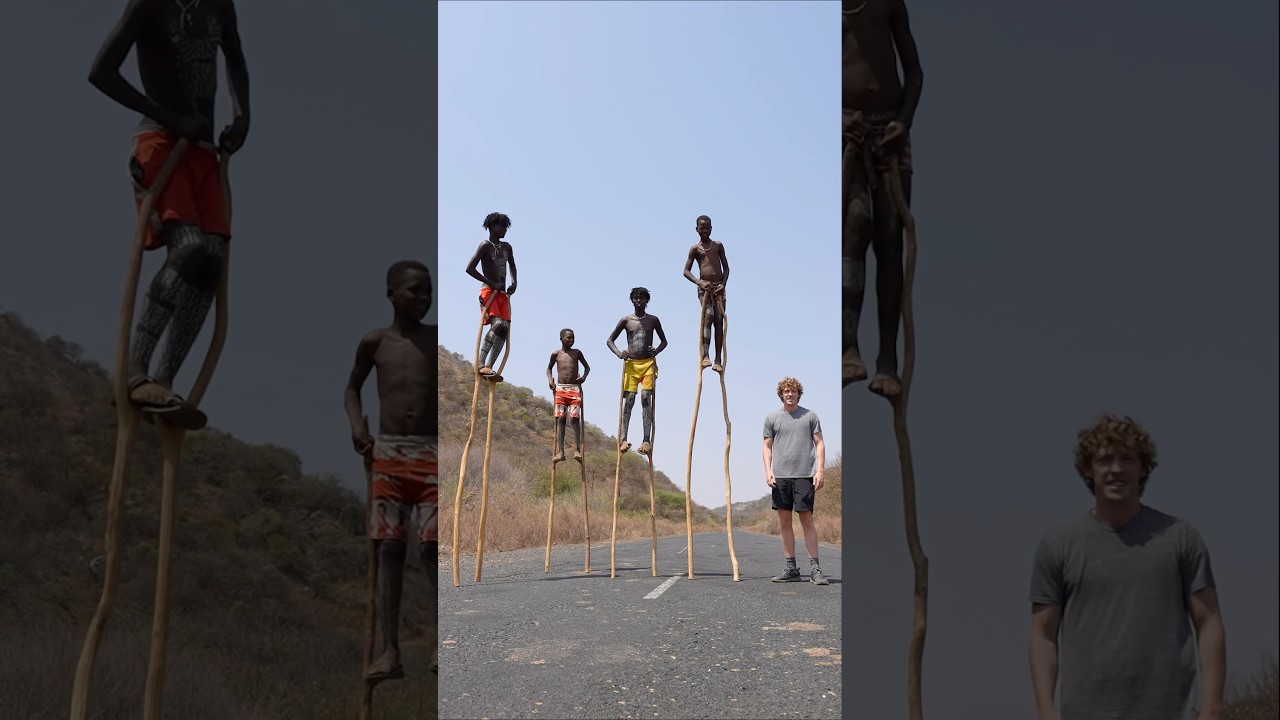 Stick Boys of Ethiopia 🇪🇹 #africa #ethiopia #travel