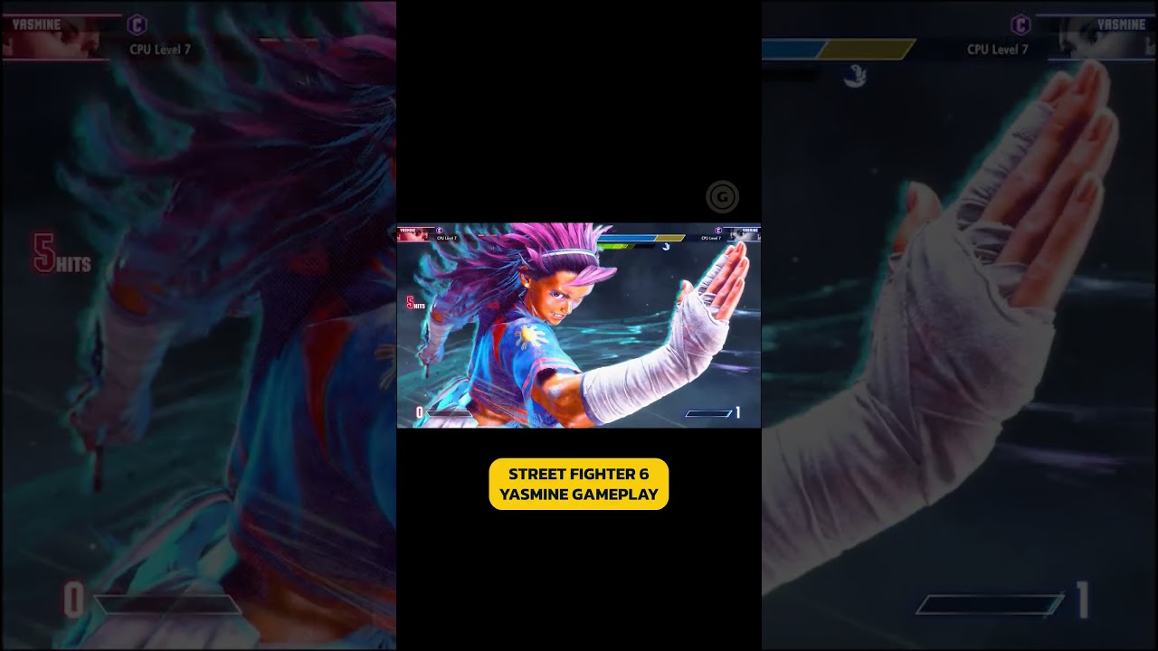 Street Fighter 6 Yasmine High Level Gameplay (CPU Level 7)