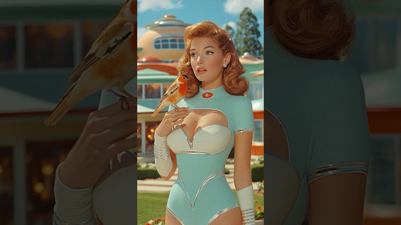Stylish Women and Pet Birds in Retrofuturist Suburbs | Retro Sci-Fi Short