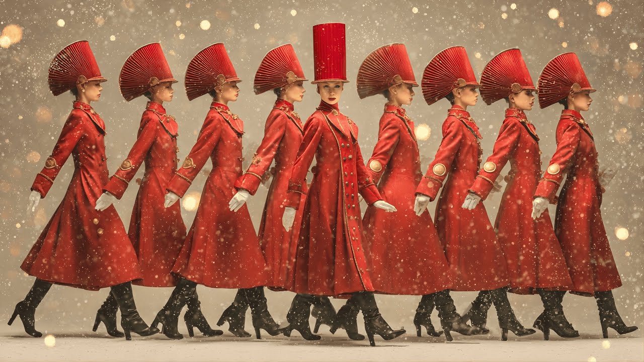 Surreal AI Christmas Dance & Violin Video AI 4K