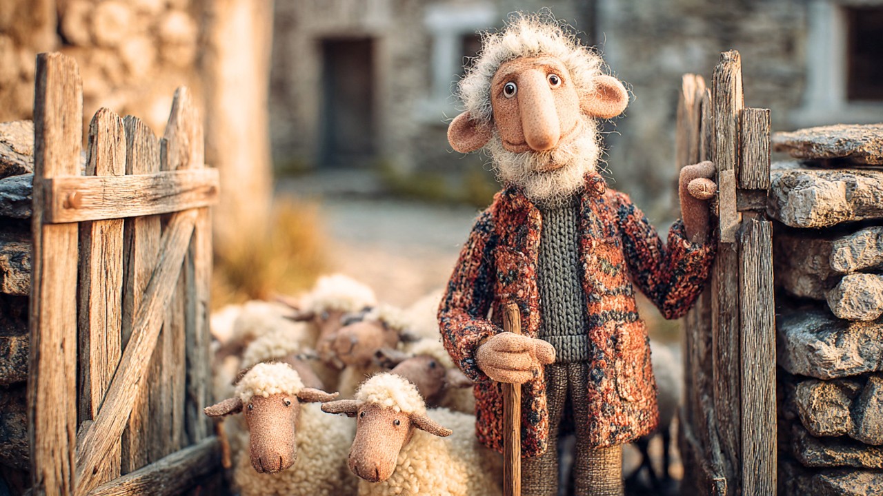 Surreal AI Film - A Very Unusual Town | The Quiet Road of Returning Sheep (4K)