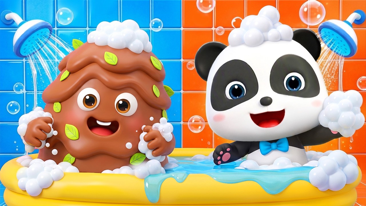Take a Bath, Dirty Monster! | Good Habits Song | Bath Song | Nursery Rhymes | BabyBus