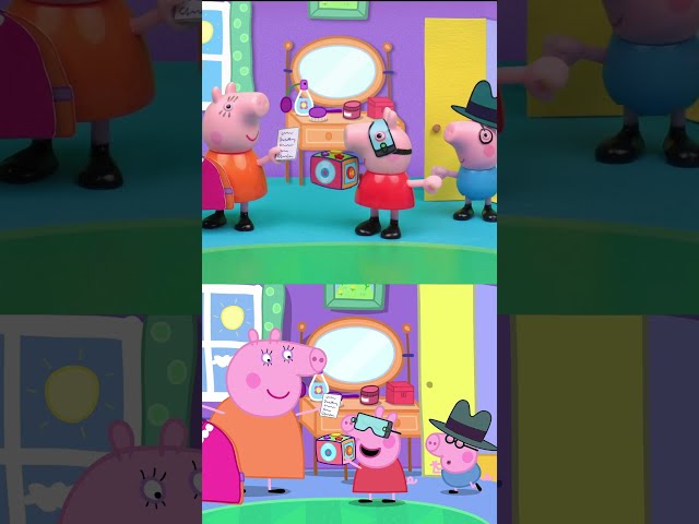 Tales VS Toys: Valentine's Spy Mission 💗 #PeppaPig #Shorts #toys #toyplay