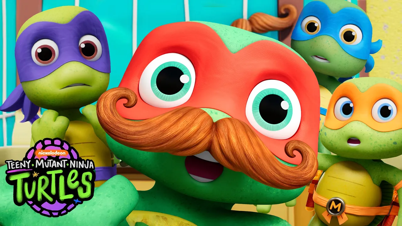 TEENY MUTANT NINJA TURTLES | Episode 7: Mustache Menaces 🥸 | Full Episode