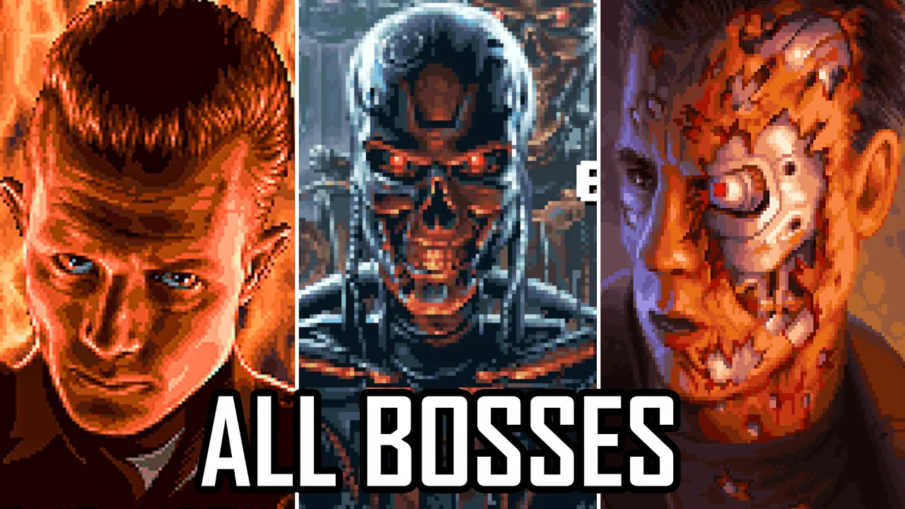 Terminator 2D NO FATE - All Bosses + ALL  ENDINGS 4K