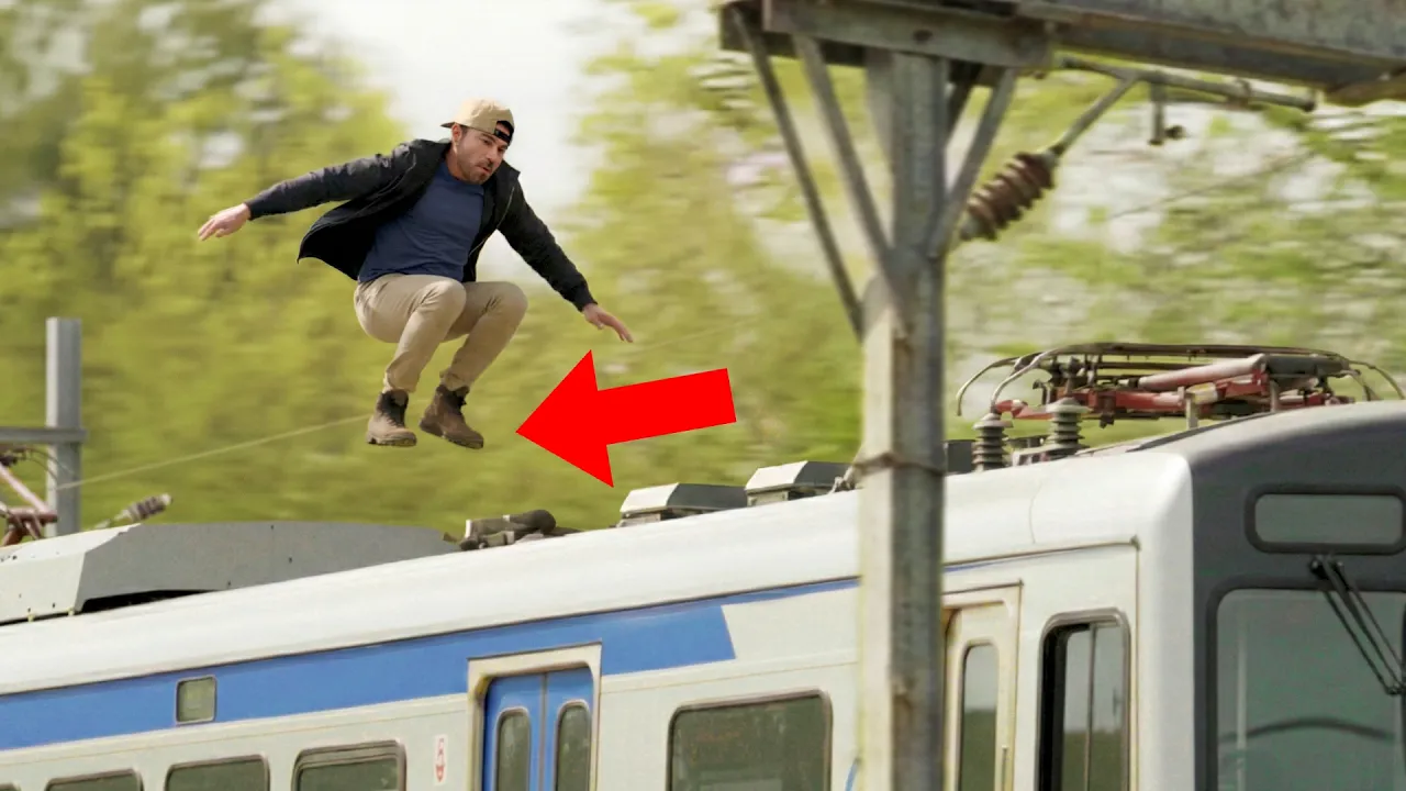 Testing What Happens If You Jump On A Moving Train