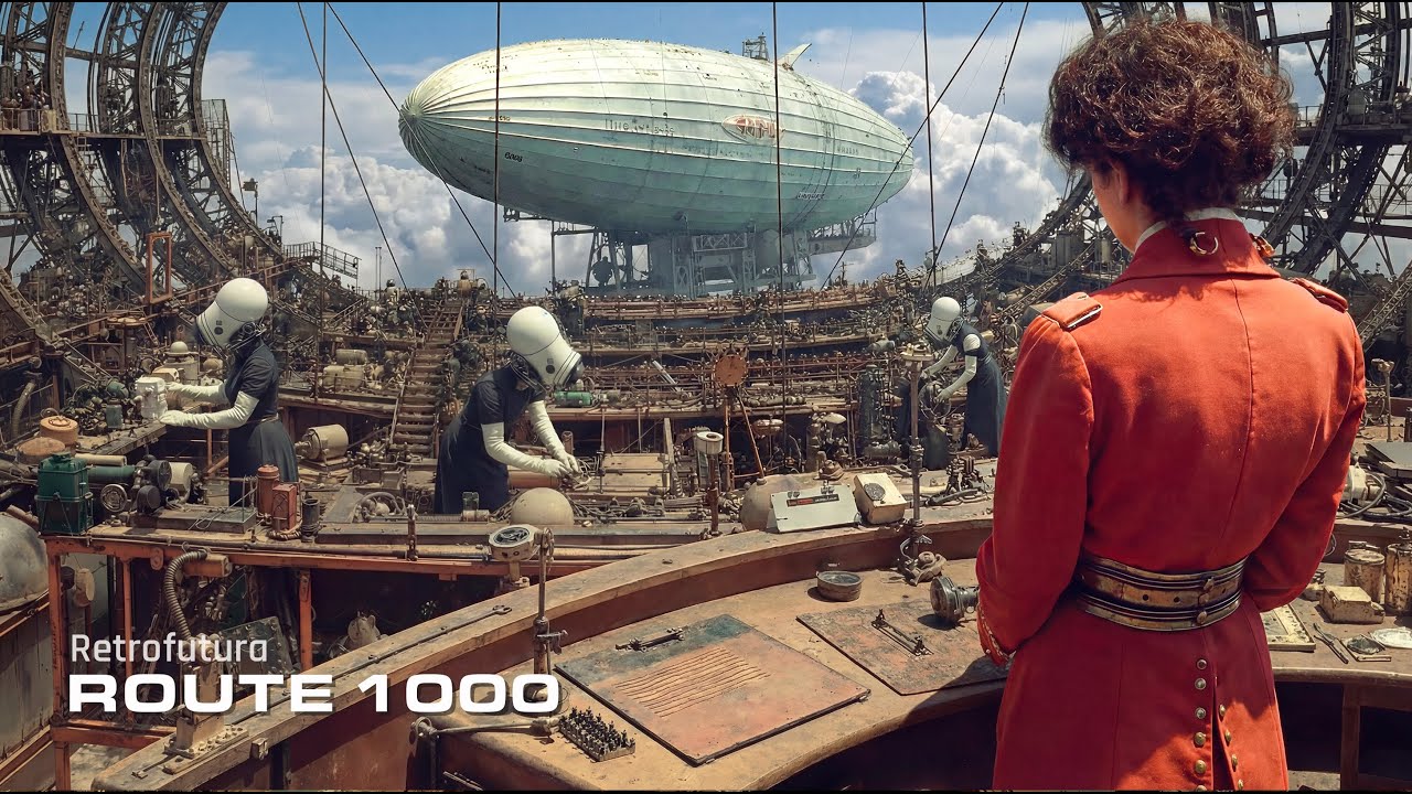 The 1000-Mile Sky Route: Merchant Ships Above the Clouds  | AI 4K — Retrofutura