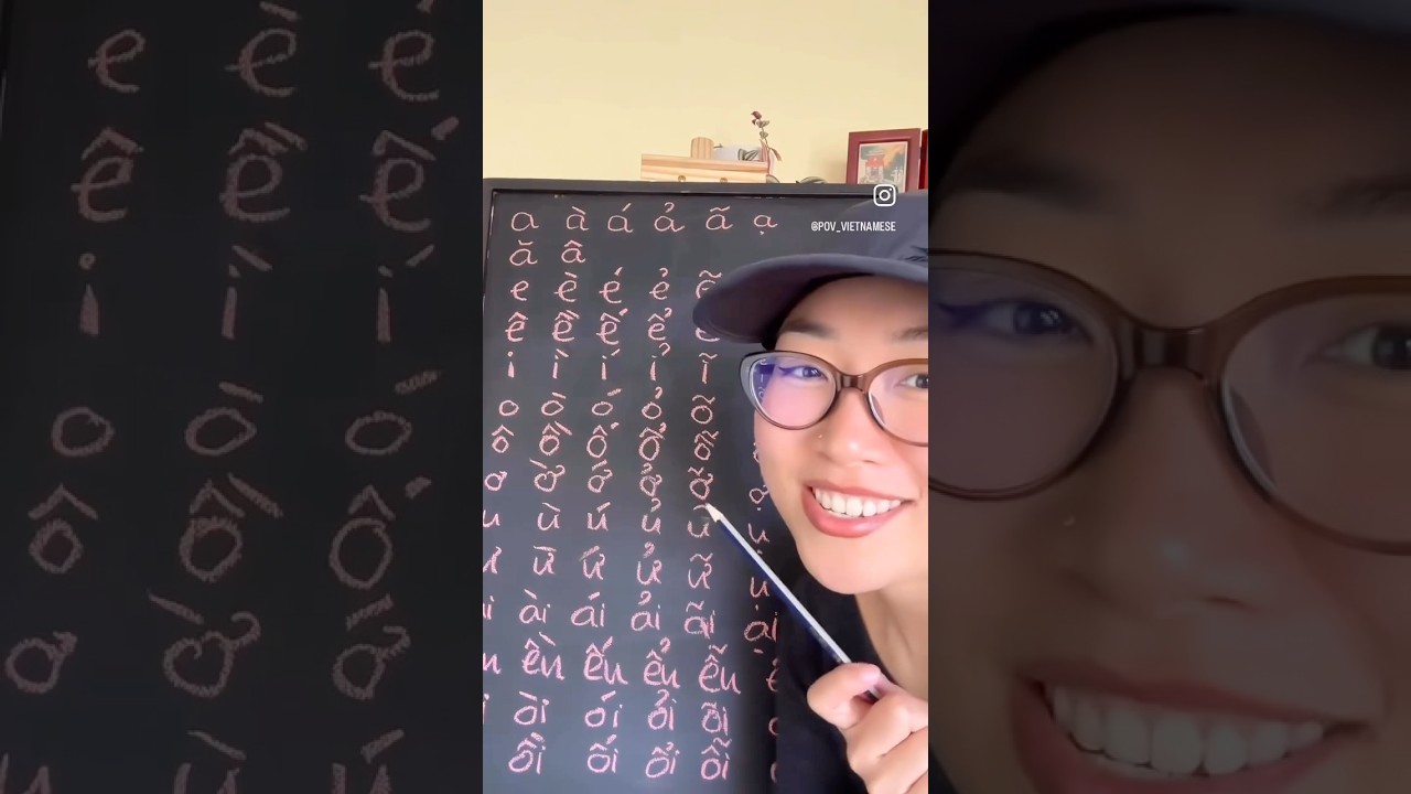 The 80 Vietnamese tonal vowel combinations