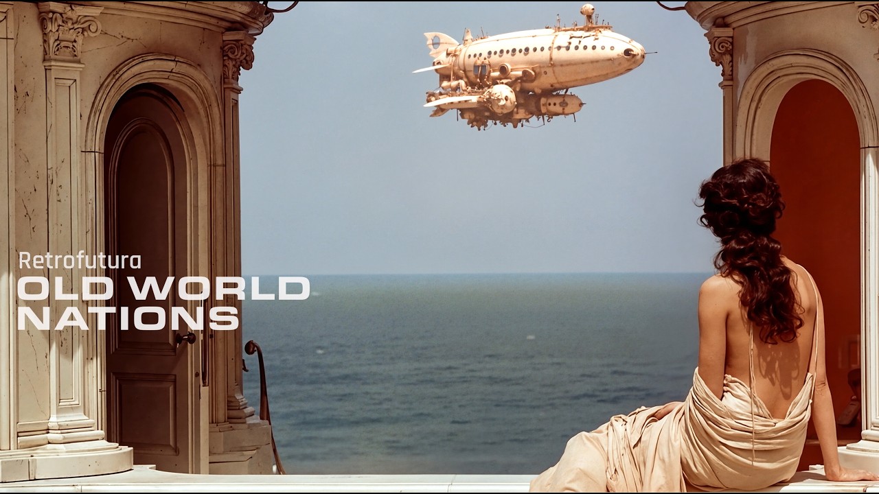 The Atlas Airship: Charting the Old World Nations | AI 4K — Retrofutura