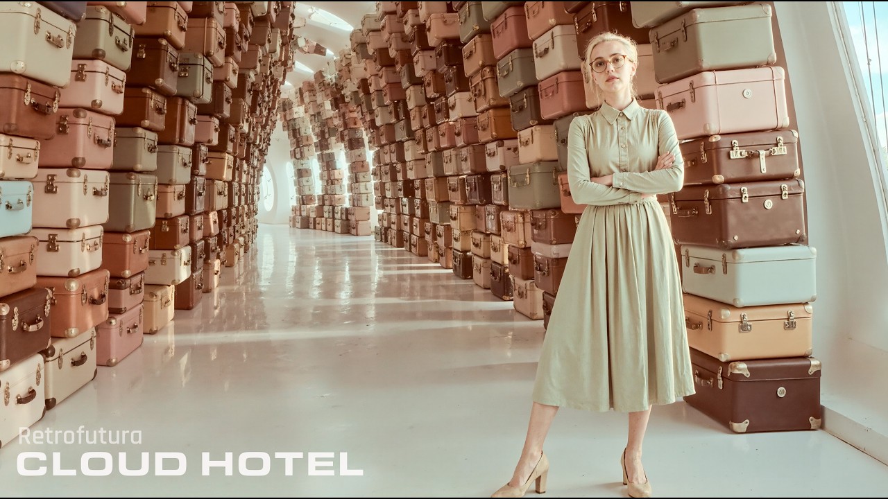 The Cloud Hotel: The Tallest Resort Ever | AI 4K Retrofutura