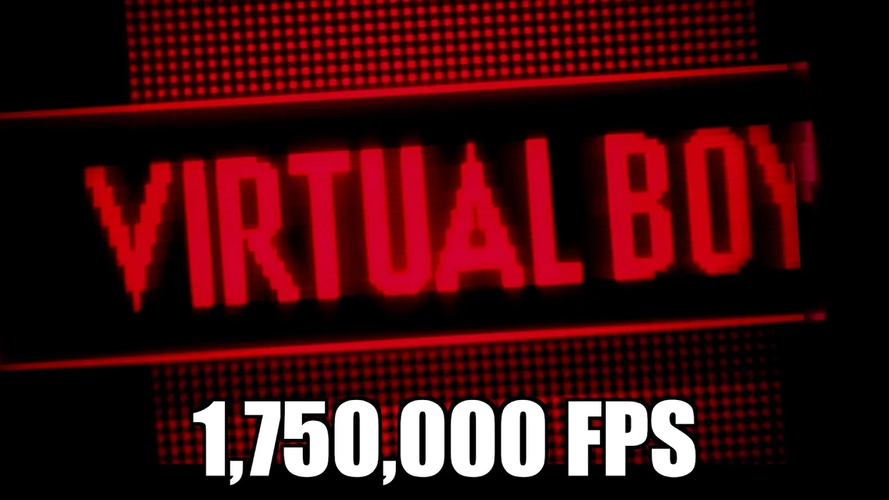 The Fastest Game Console Ever Made? -  Virtual Boy In Slow Mo - The Slow Mo Guys