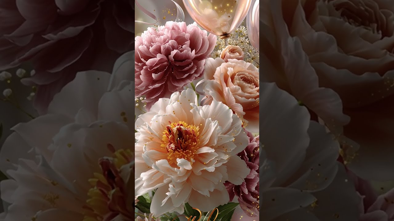 The illustration is created in a light, refined color palette. The background features a soft gra...