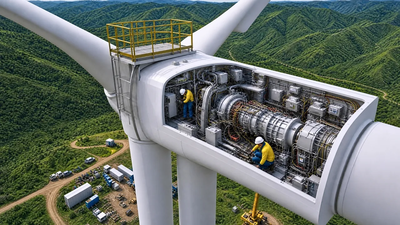 The INSANE Process Of Installing MASSIVE Wind Turbines | Start To Finish By ‪@HansChan26‬