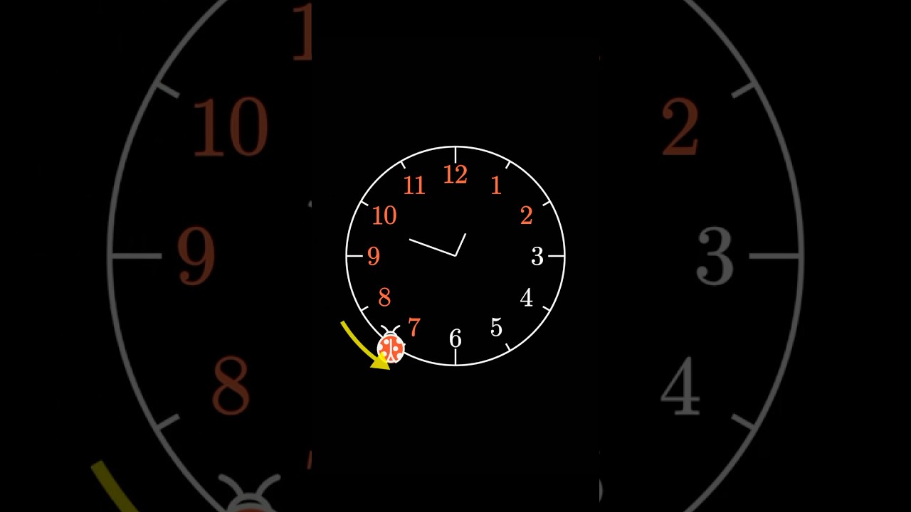 The ladybug clock puzzle