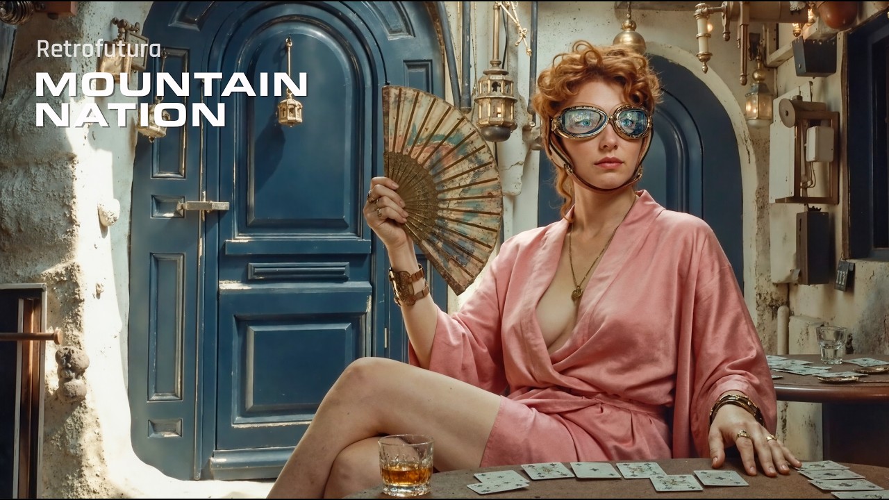 The Mountain Nation: Steampunk Cliff Villages | AI 4K - Retrofutura