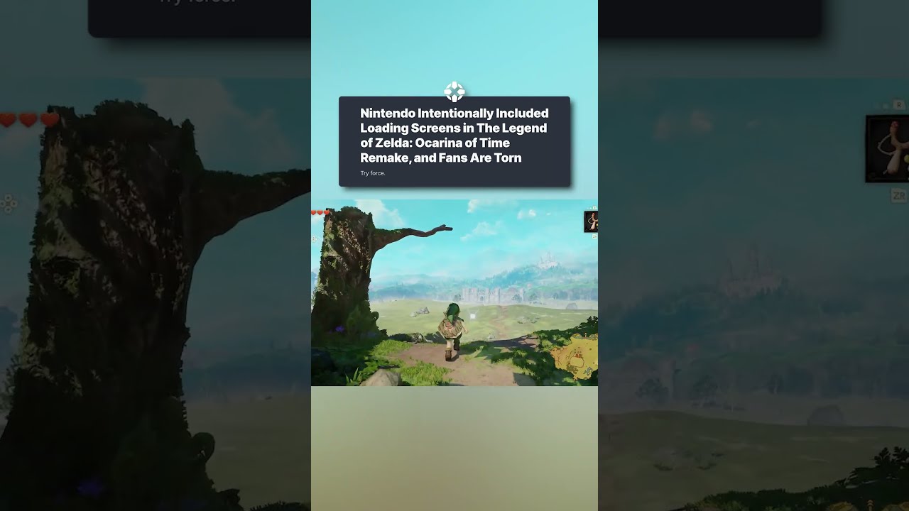 The Ocarina of Time remake's loading screens are to "preserve the essence of the original game."