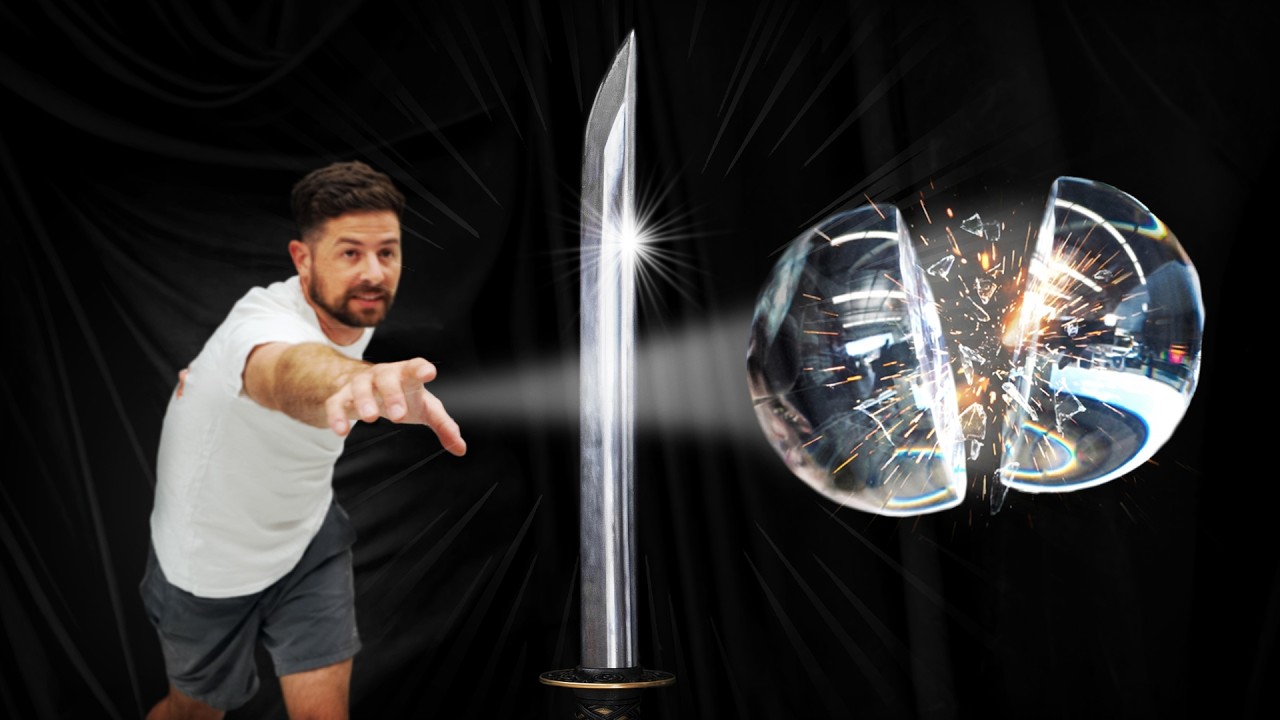 The PERFECT Throw?! Glass Ball Vs Katana