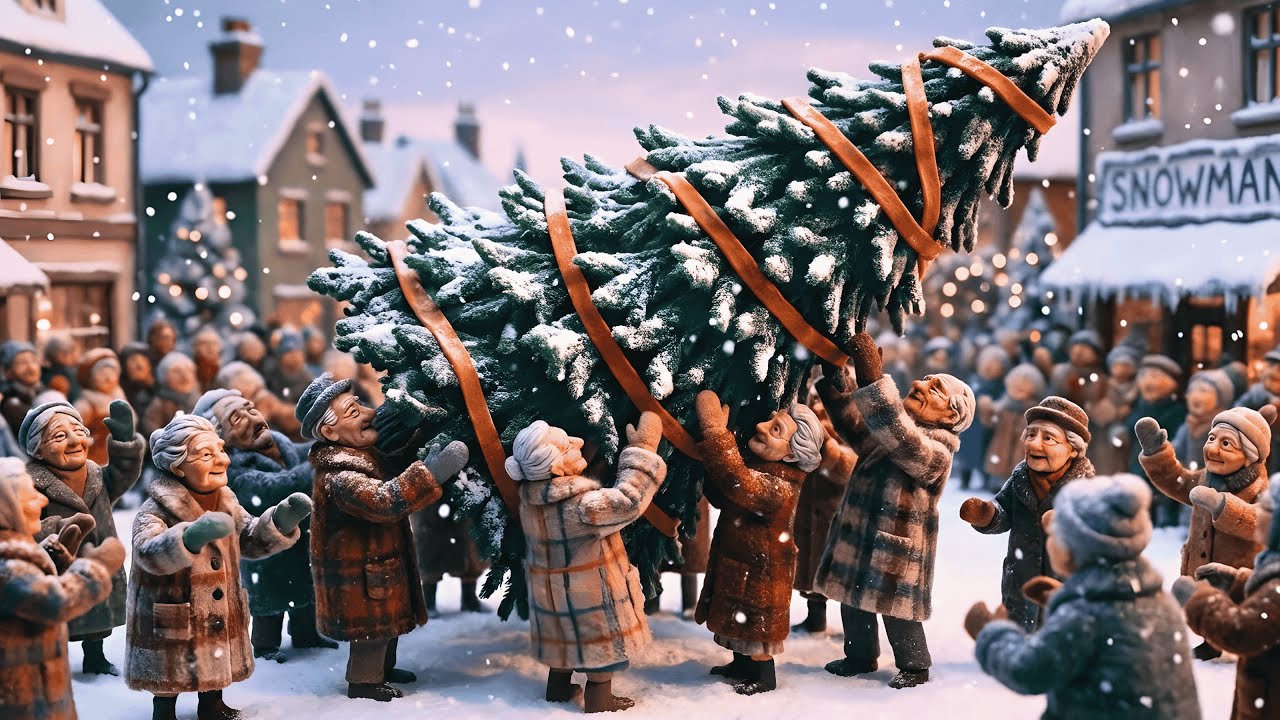 🎄 The Snowman AI — A Christmas Town Made with Love • Surreal AI Music Video 4K